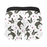Boston terrier dog hearts vector pattern Men's All Over Print Boxer Briefs Men's Underwear