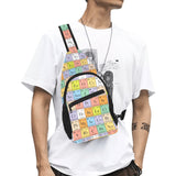 Chemistry Periodic Table Pattern Print Design 01 All Over Print Chest Bag