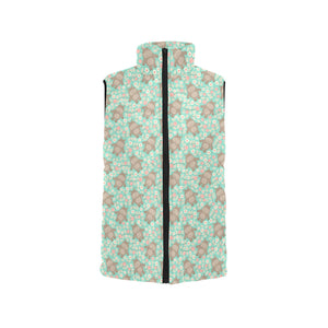 Hippopotamus Pattern Print Design 02 Men's Padded Vest