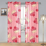Cake cherry pattern Gauze Curtain