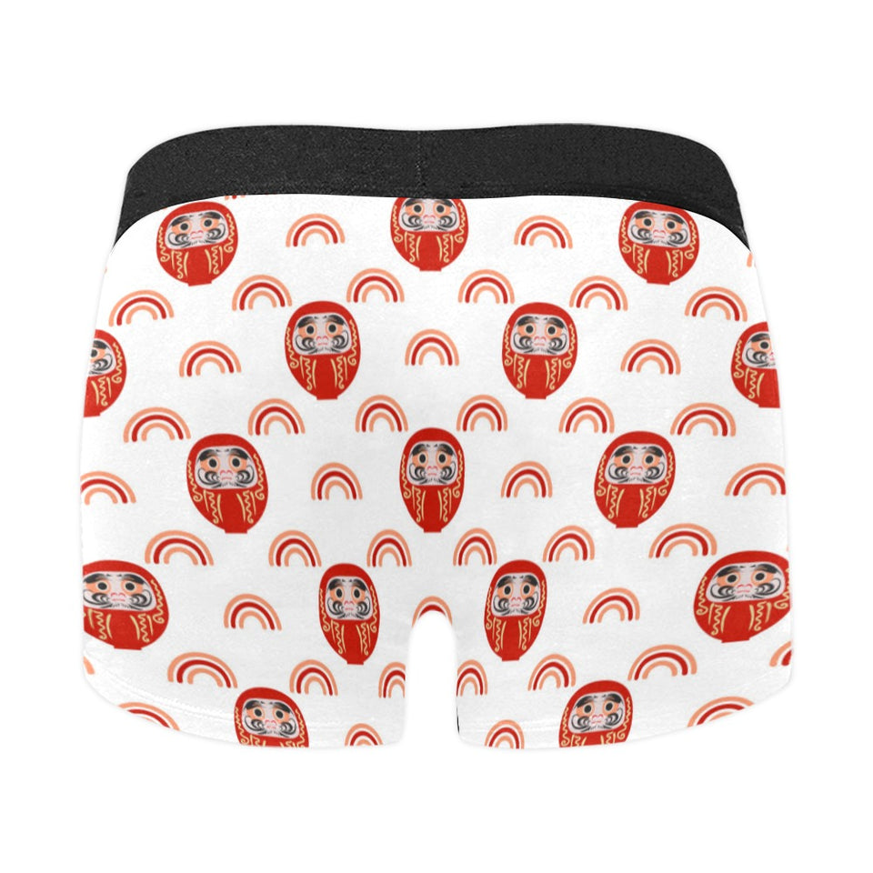 Daruma japanese wooden doll design pattern Men's All Over Print Boxer Briefs Men's Underwear