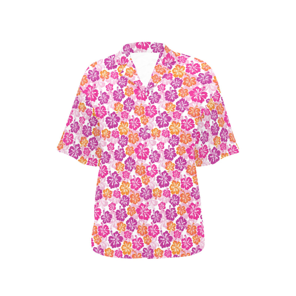 Hedgehog Pattern Print Design 05 Women's All Over Print Hawaiian Shirt