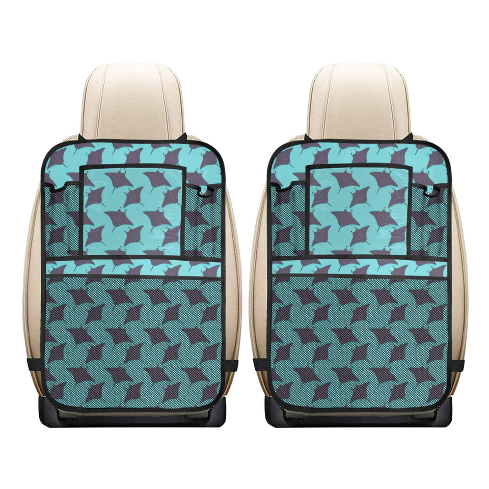 Stingray Pattern Print Design 02 Car Seat Back Organizer
