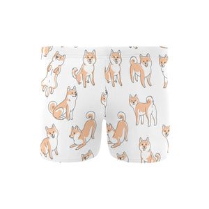 shiba inu dog pattern Men's Swimming Trunks