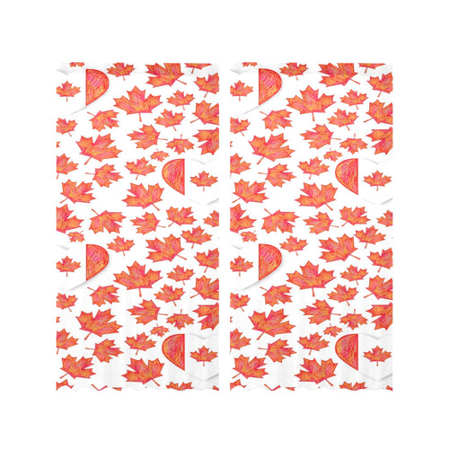 Canada Pattern Print Design 02 Gauze Curtain