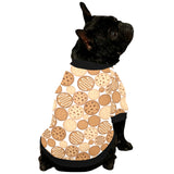Various cookie pattern All Over Print Pet Dog Round Neck Fuzzy Shirt