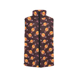 Hamburger Pattern Print Design 05 Women's Padded Vest