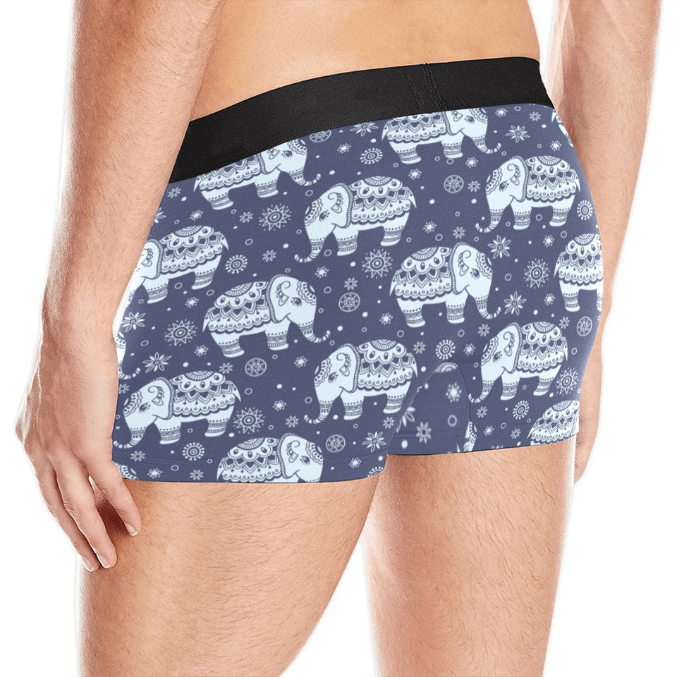 Elephant tribal design pattern Men's All Over Print Boxer Briefs Men's Underwear