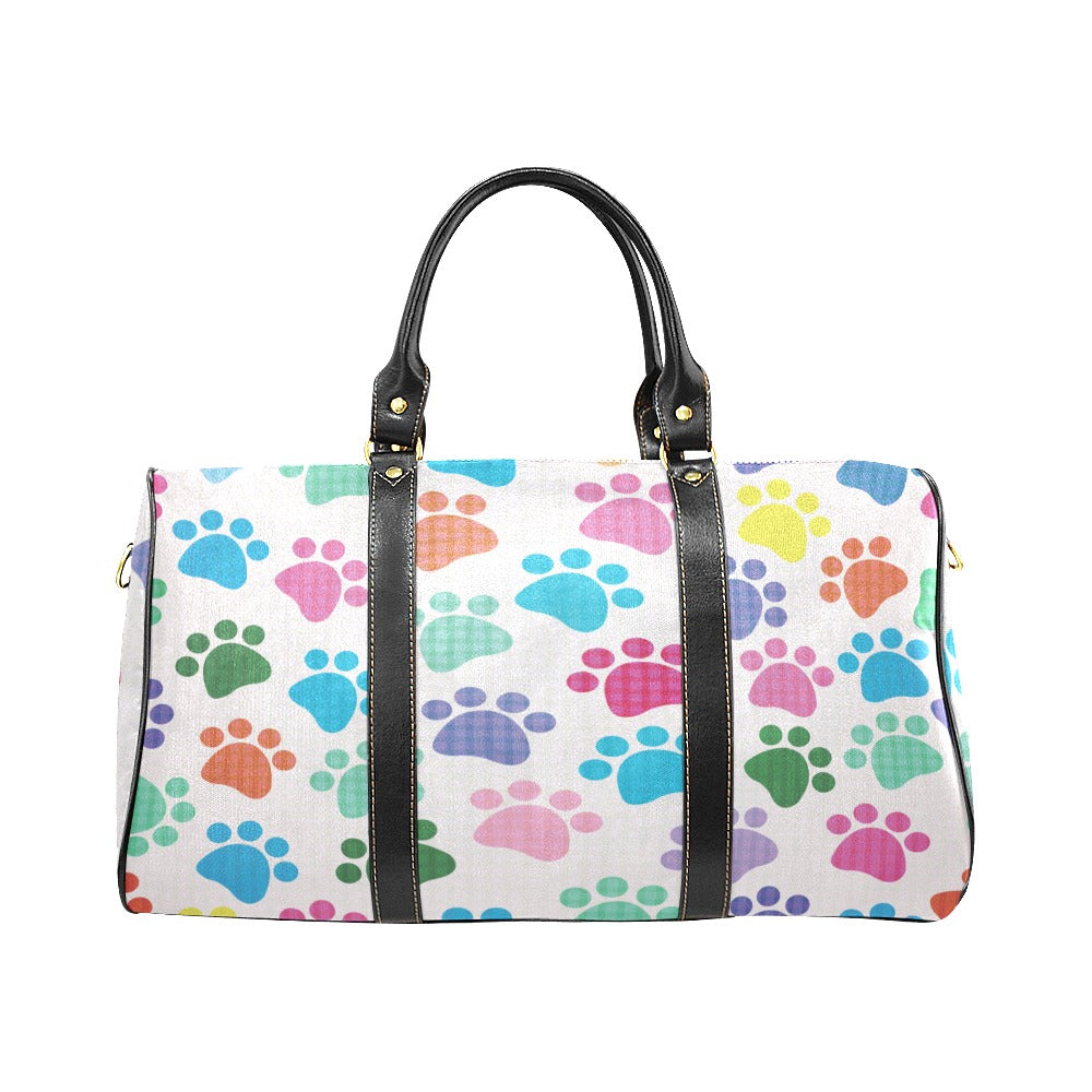 Dog Paws Pattern Print Design 01 Travel Bag