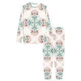 Square floral indian flower pattern Women's All Over Print Pajama Set