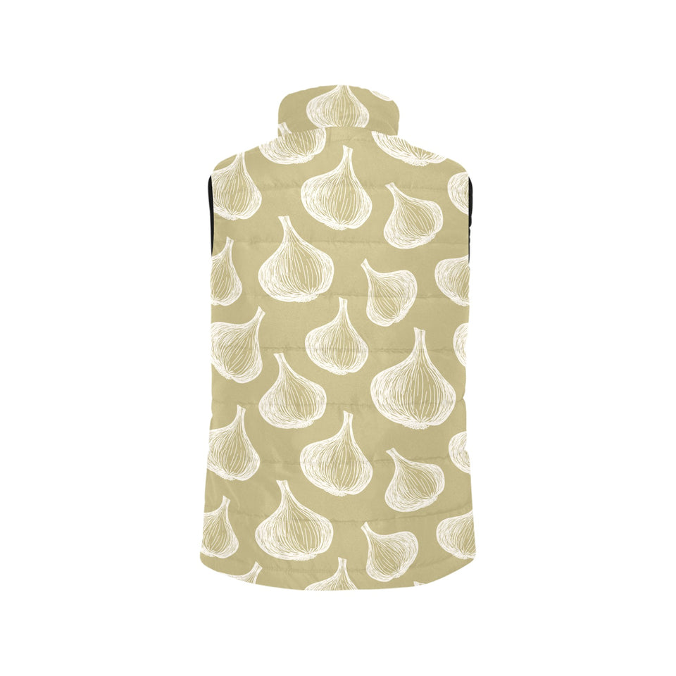 Garlic design pattern Women's Padded Vest
