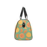 orange fruit pattern green background Travel Bag