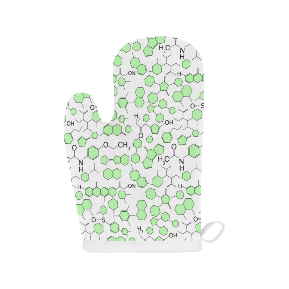 Chemistry Periodic Table Pattern Print Design 03 Heat Resistant Oven Mitts