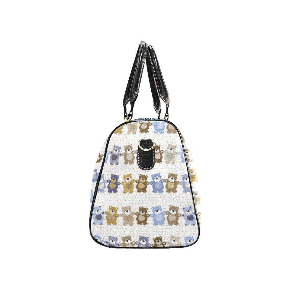 Teddy Bear Pattern Print Design 02 Travel Bag