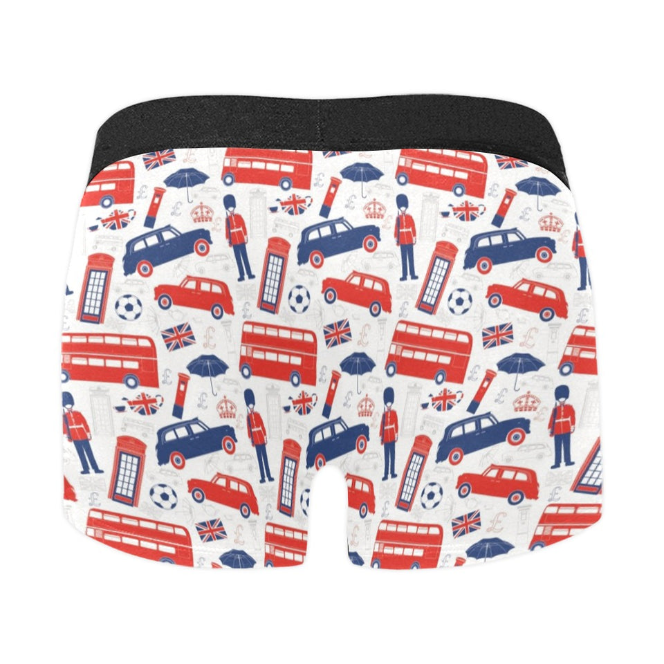 British Pattern Print Design 03 Men's All Over Print Boxer Briefs Men's Underwear