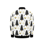 Christmas tree holly snow star pattern Kids' Boys' Girls' Bomber Jacket