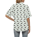 Pelican Pattern Print Design 02 Women's All Over Print Hawaiian Shirt