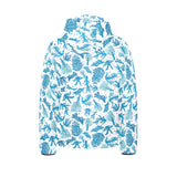 Coral Reef Pattern Print Design 01 Kids' Boys' Girls' Padded Hooded Jacket