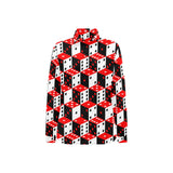 Dice Pattern Print Design 02 Women's Long Sleeve Polo Shirt