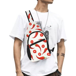 Chili pattern All Over Print Chest Bag
