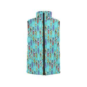 Surfboard Pattern Print Design 05 Men's Padded Vest