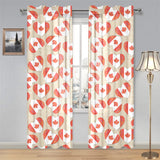 Canada Pattern Print Design 01 Gauze Curtain