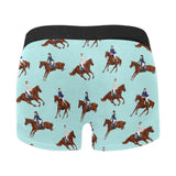 Horses running horses rider pattern Men's All Over Print Boxer Briefs Men's Underwear