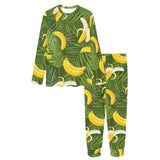 Banana Palm Leaves pattern Women's All Over Print Pajama Set