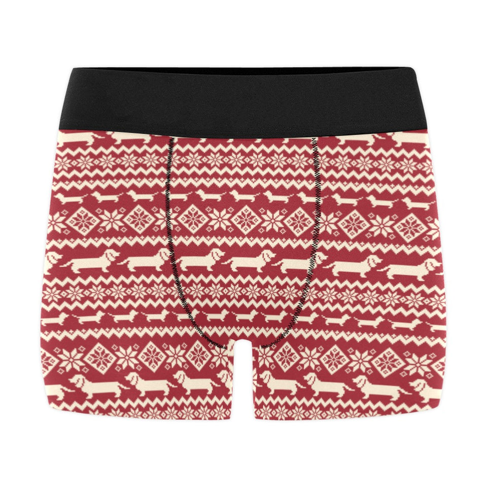 Dachshund Nordic pattern Men's All Over Print Boxer Briefs Men's Underwear