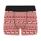 Dachshund Nordic pattern Men's All Over Print Boxer Briefs Men's Underwear