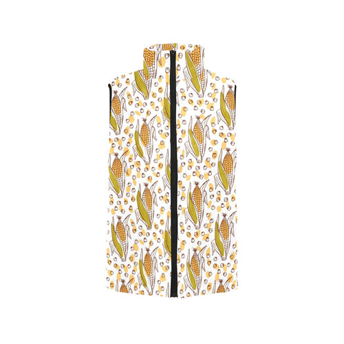 Corn Pattern Print Design 02 Men's Padded Vest
