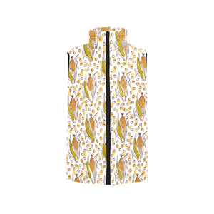Corn Pattern Print Design 02 Men's Padded Vest