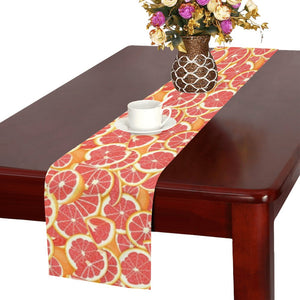 Tropical grapefruit pattern Table Runner