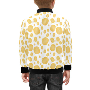Potato Chips Pattern Print Design 03 Kids' Boys' Girls' Bomber Jacket