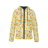 Yorkshire Terrier Pattern Print Design 05 Women's Padded Hooded Jacket