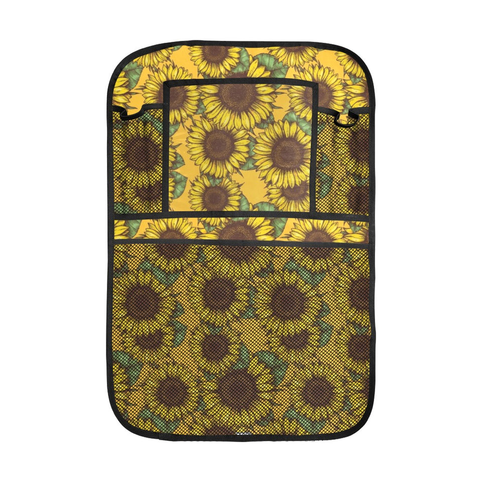 Sunflower pattern Car Seat Back Organizer