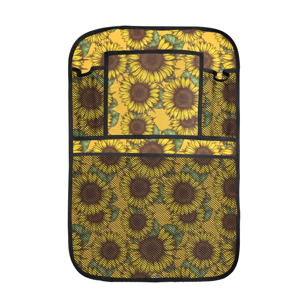 Sunflower pattern Car Seat Back Organizer