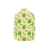 Durian pattern Women's Long Sleeve Polo Shirt
