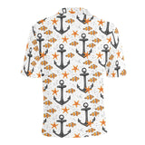 Clown Fish Pattern Print Design 02 Men's All Over Print Polo Shirt