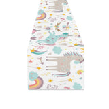 Colorful unicorn pattern Table Runner