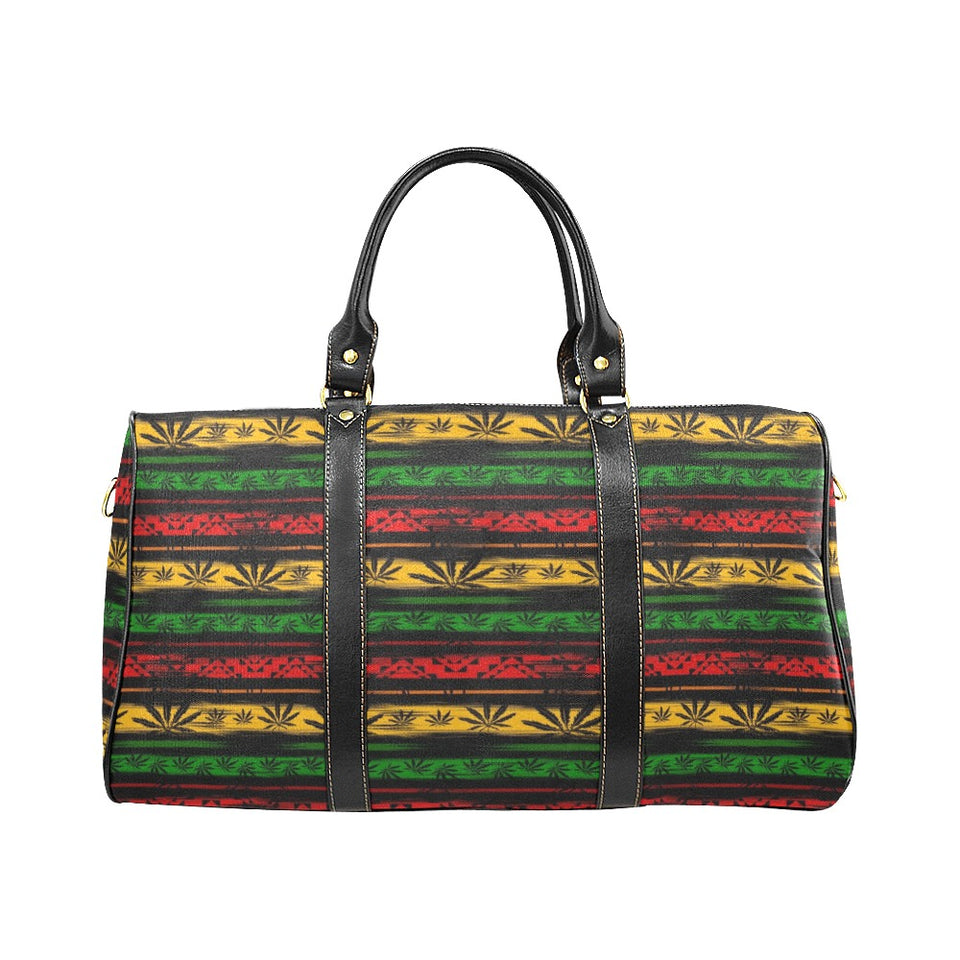Canabis Marijuana Weed Pattern Print Design 04 Travel Bag