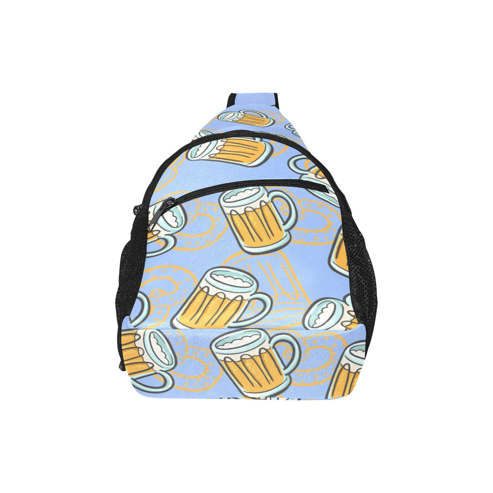 Beer pattern All Over Print Chest Bag