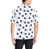 Swallow Pattern Print Design 03 Men's All Over Print Polo Shirt