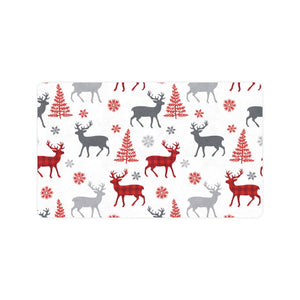 Deer tree snowflakes chrismas pattern Doormat