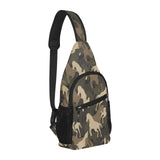 Horse Camouflage Pattern All Over Print Chest Bag