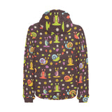 Snail Pattern Print Design 02 Men's Padded Hooded Jacket