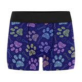 Dog Paws Pattern Print Design 02 Men's All Over Print Boxer Briefs Men's Underwear