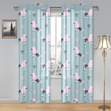 poodle dog pattern Gauze Curtain