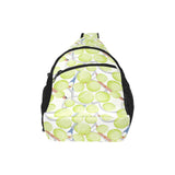 Tennis Pattern Print Design 01 All Over Print Chest Bag