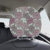 Spider web cobweb design color pattern Car Headrest Cover
